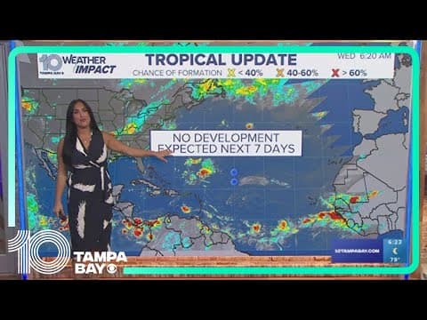 Tracking the Tropics: No development expected within the next 7 days