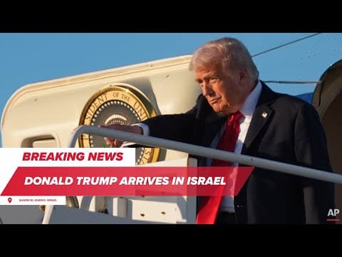 VIDEO: Donald Trump lands in Israel