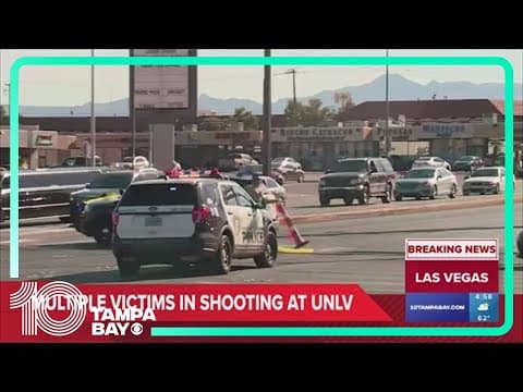 Las Vegas sheriff says at least 3 victims in university campus shootings, though conditions unknown