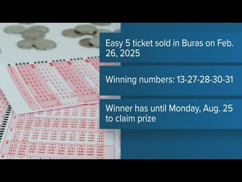 $100K lottery ticket sold in Buras still unclaimed