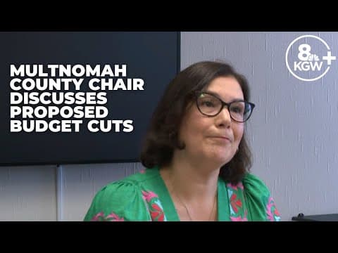 Multnomah County chair takes questions about proposed budget cuts (news conference)