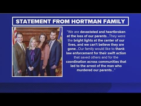 'We are devastated and heartbroken': Children of Melissa and Mark Hortman release statement