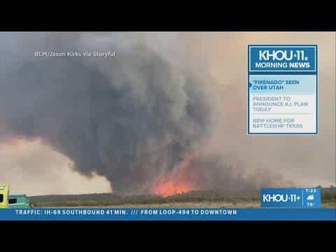 'Firenado' seen swirling over Utah