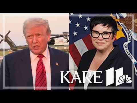 Trump fired labor statistics chief after jobs report