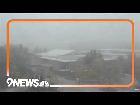 Fog blankets Colorado State University campus in Fort Collins
