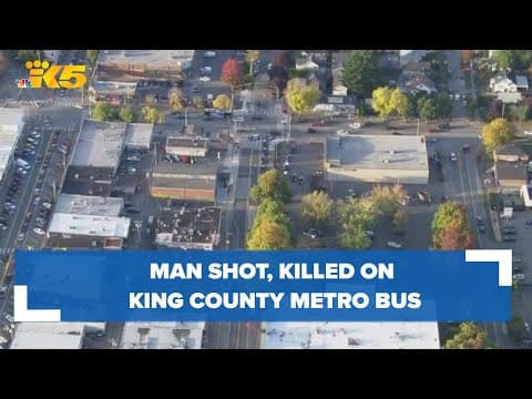 Man shot, killed on King County Metro bus