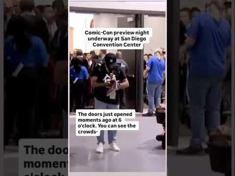 Comic-Con preview night underway at San Diego Convention Center