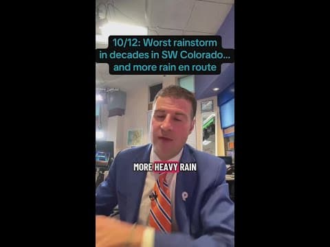 10/12: Worst rainstorm in recent memory in SW Colorado