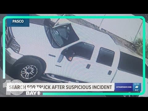 New Port Richey police looking for this truck; man reportedly seen pulling screaming woman inside