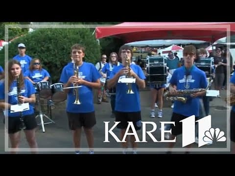 Janesville-Waldorf-Pemberton High School Band stops by KARE BARN