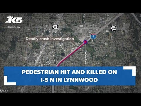 BREAKING: Pedestrian killed along I-5 N in Lynnwood