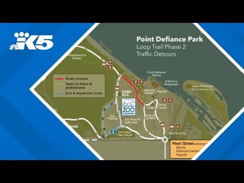 Year long road closure at Point Defiance Park begins