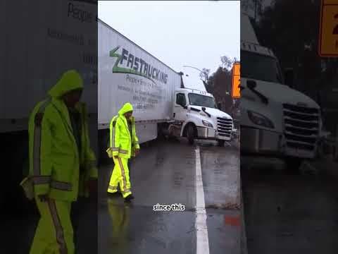 Heavy rain impacts roads across San Diego County. #news #weather #storm #environment