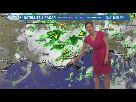 New Orleans Weather: Downpours ease on Saturday evening