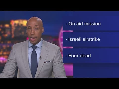 4 international aid workers with World Central Kitchen charity killed in apparent Israeli airstrike