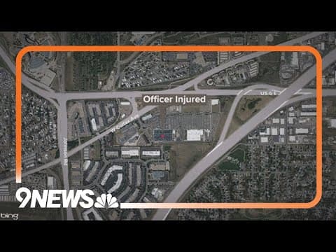 Officer injured in attempt to stop stolen truck, driver gets away after pursuit into Denver