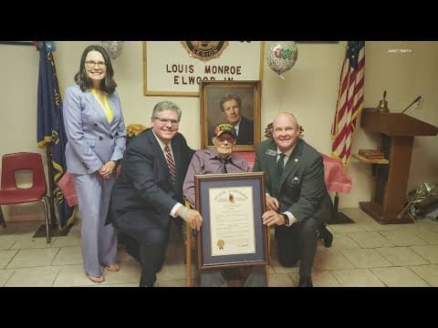 100-year-old receives Sagamore of the Wabash award, Indiana's highest honor