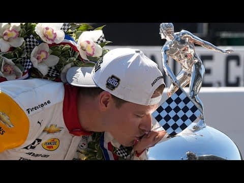 WATCH LIVE: Josef Newgarden's likeness unveiled on Borg-Warner Trophy