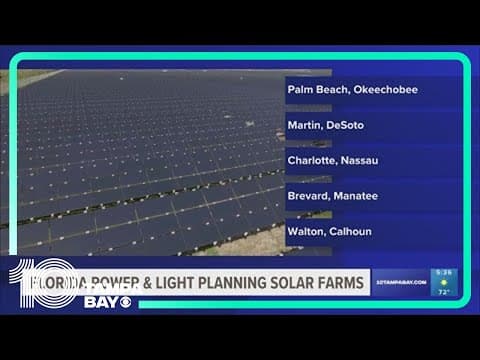 FPL submitted proposal for solar farms