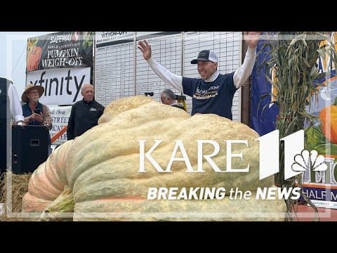Anoka teacher grows record-setting pumpkin; wins CA competition