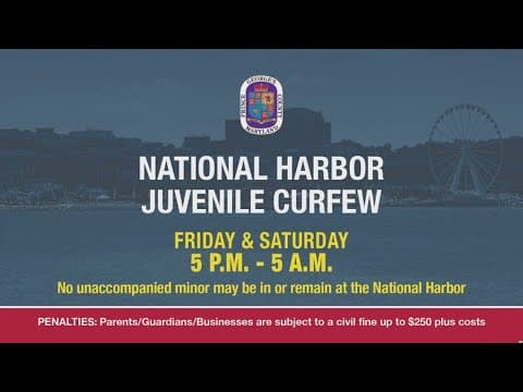 National Harbor 5 p.m. youth curfew set for Valentine's Day weekend