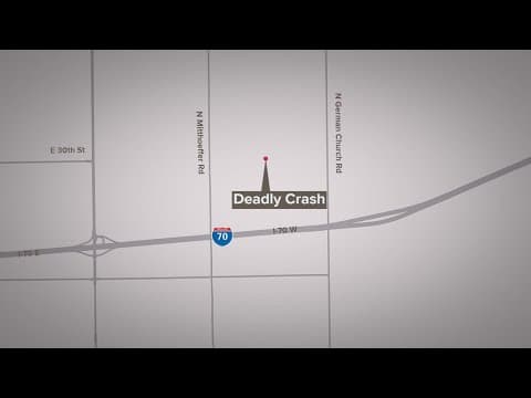 Motorcyclist killed in crash on Indy's far east side