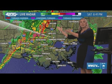 Weather Impact Alert: Tornado Warnings, Watches and severe thunderstorms issued for Southeast Louisi
