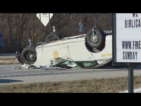 IMPD officer recovering after crash with another officer on Indy's southwest side