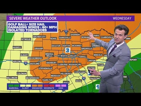 DFW Weather: Severe storm chances return to North Texas Wednesday