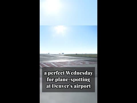 Sunny weather is perfect for plane-spotting at DIA