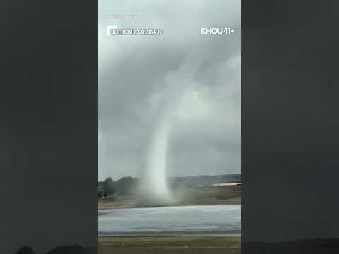 Caught on camera: Landspout seen in Colorado #shorts