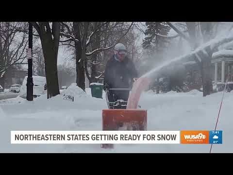 Northeastern states getting ready for snow