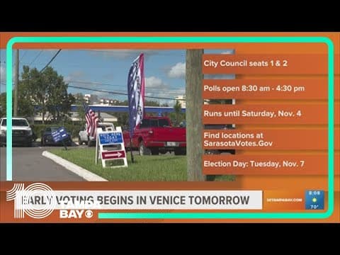 Early voting begins in Venice