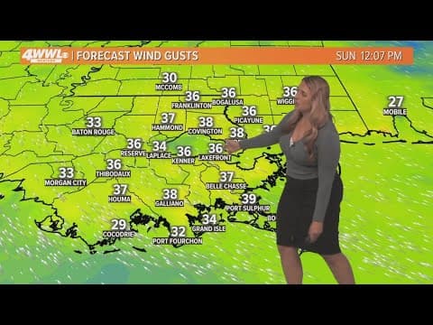 New Orleans Weather: Warm and windy Sunday, rain and storms return Monday and Tuesday