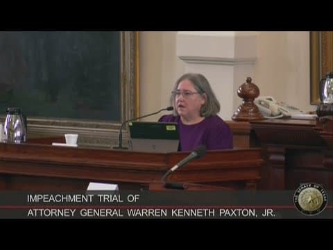 Paxton 'frantically upset' when confronted about mistress, ex-staffer testifies