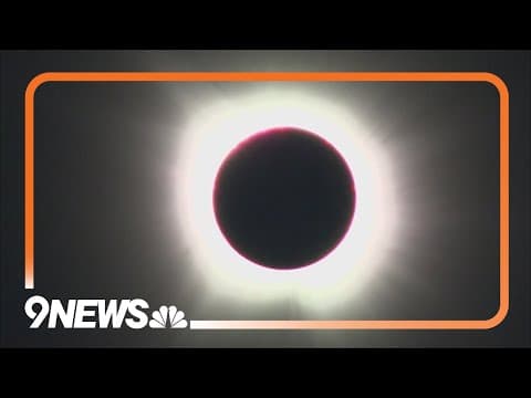 Total solar eclipse races across North America as clouds part along totality