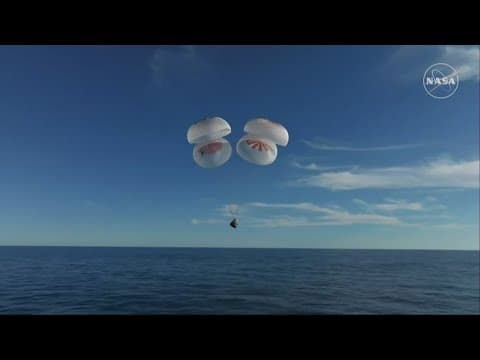 NASA crew returns to Earth after 9 months stuck on International Space Station