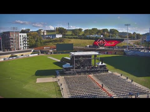 Covenant Health Park transforms into a stage to host classic rock band Kansas