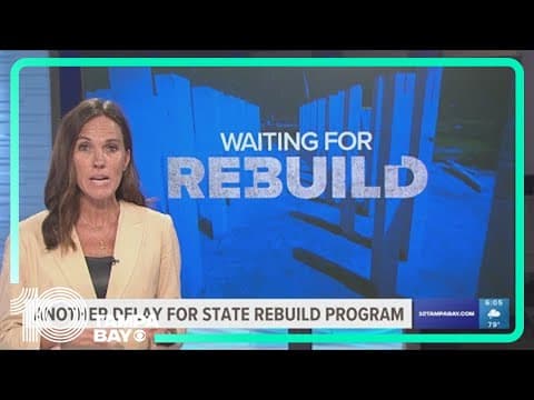 Rebuild Florida recipients face another delay