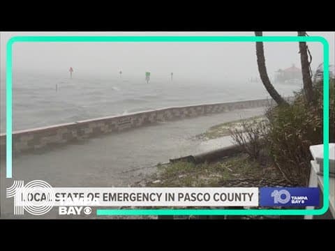 Local state of emergency declared in Pasco County as severe storms move through