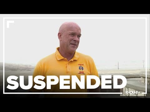 Galveston Beach Patrol Chief Peter Davis suspended amid investigation