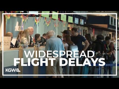 Thousands of flight delays, disruptions across the US