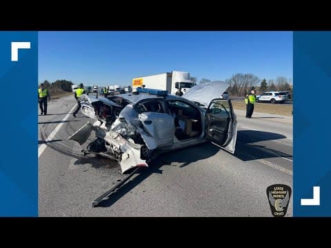Woman charged in crash that injured Ohio State Highway Patrol trooper