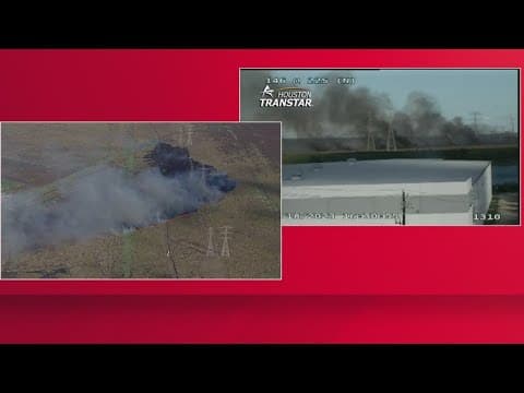 Smoke seen for miles from grass fire near La Porte