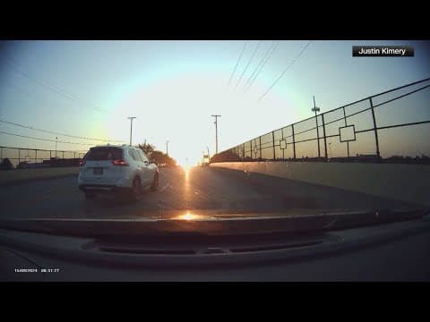 Car driven by 8-year-old girl caught on dashcam