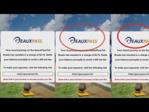 DOTD GeauxPass scam thwarted by Kenner Police