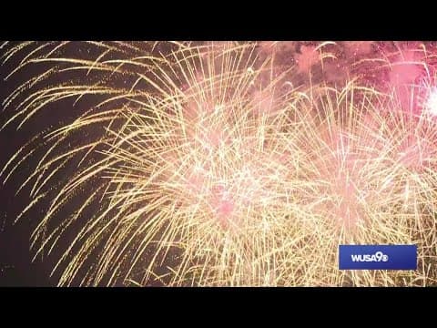 Fourth of July fireworks at the National Mall
