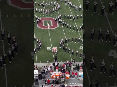 Brutus and Rufus join together during the halftime show of the Ohio State and OU game #shorts