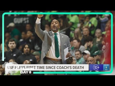 USF men's basketball team plays for first time since coach's sudden death