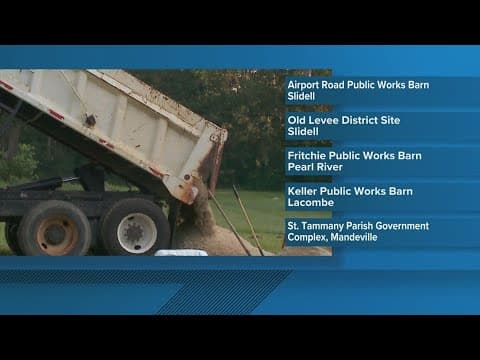 St. Tammany Parish to provide sandbags in preparation for expected heavy rainfall